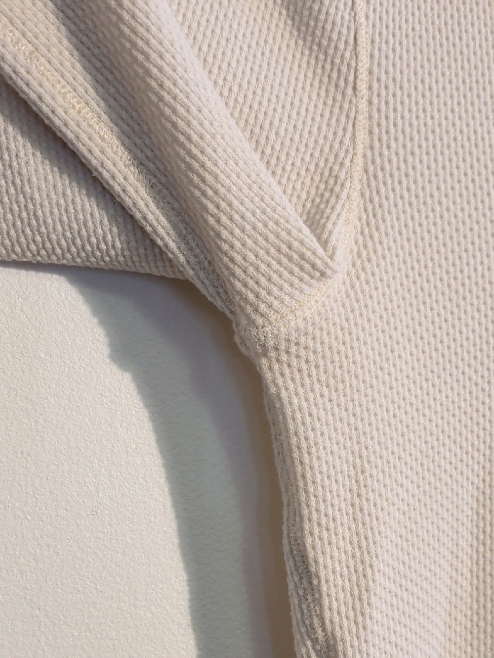FREE PEOPLE cream long-sleeve scoop neck long sleeve with embroidered cuffs - Picture 6 of 10